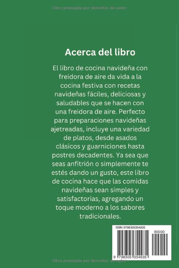 Miniatura 2 de Libro de cocina navideño de freidora A Recetas saludables deliciosas fáciles y rápidas para freír al horno y tostar (Air fryer group) (Spanish