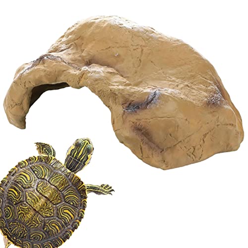 Esconderijo do tanque de peixes de répteis, Turtle Reptile Basking Hide, Acessórios de tanque de cav