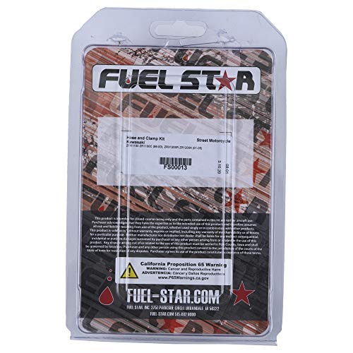 Fuel Star Hose And Clamp Kit Fs00013 Compatible With Kawasaki Zrx1100 Zr1100C 1999-2000, Zrx1200R Zr1200A 2001-2005 #TOP12