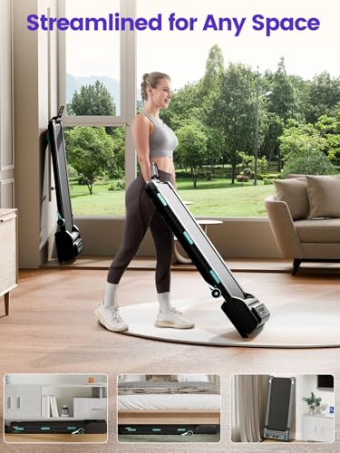 Image of Jackfield Walking Pad Treadmill with 12% Auto Incline, 3.5 HP Portable Running Machine with Triple Shock Absorptiojn, 450 lbs Capacity Under Desk Treadmill for Home Office