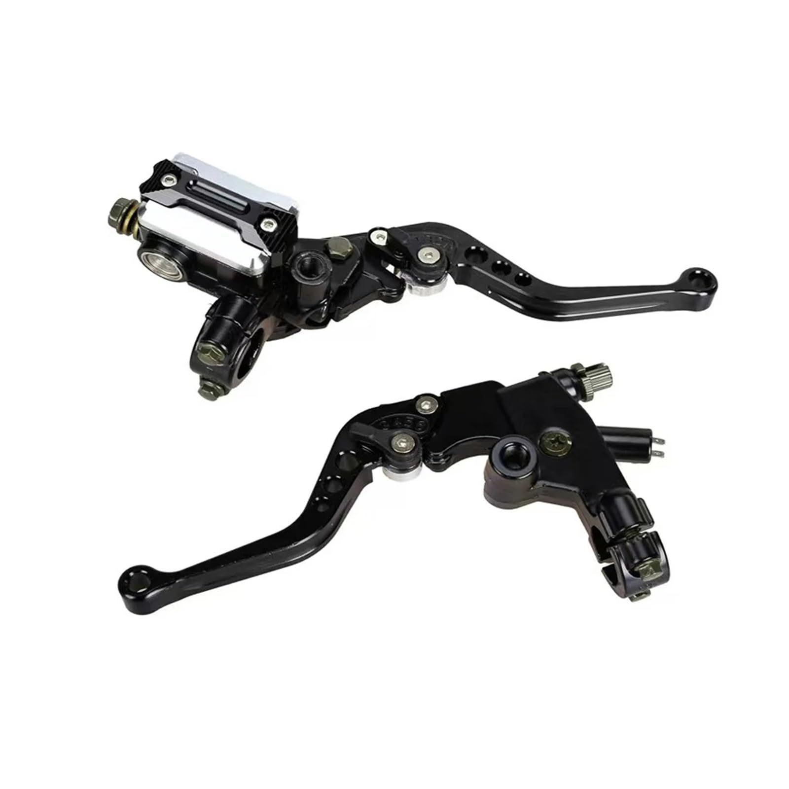 Zynther Motorcycle Brake Clutch Lever 22mm Universal Motorcycle Brake Clutch Levers Hydraulic Front Pump(Black)