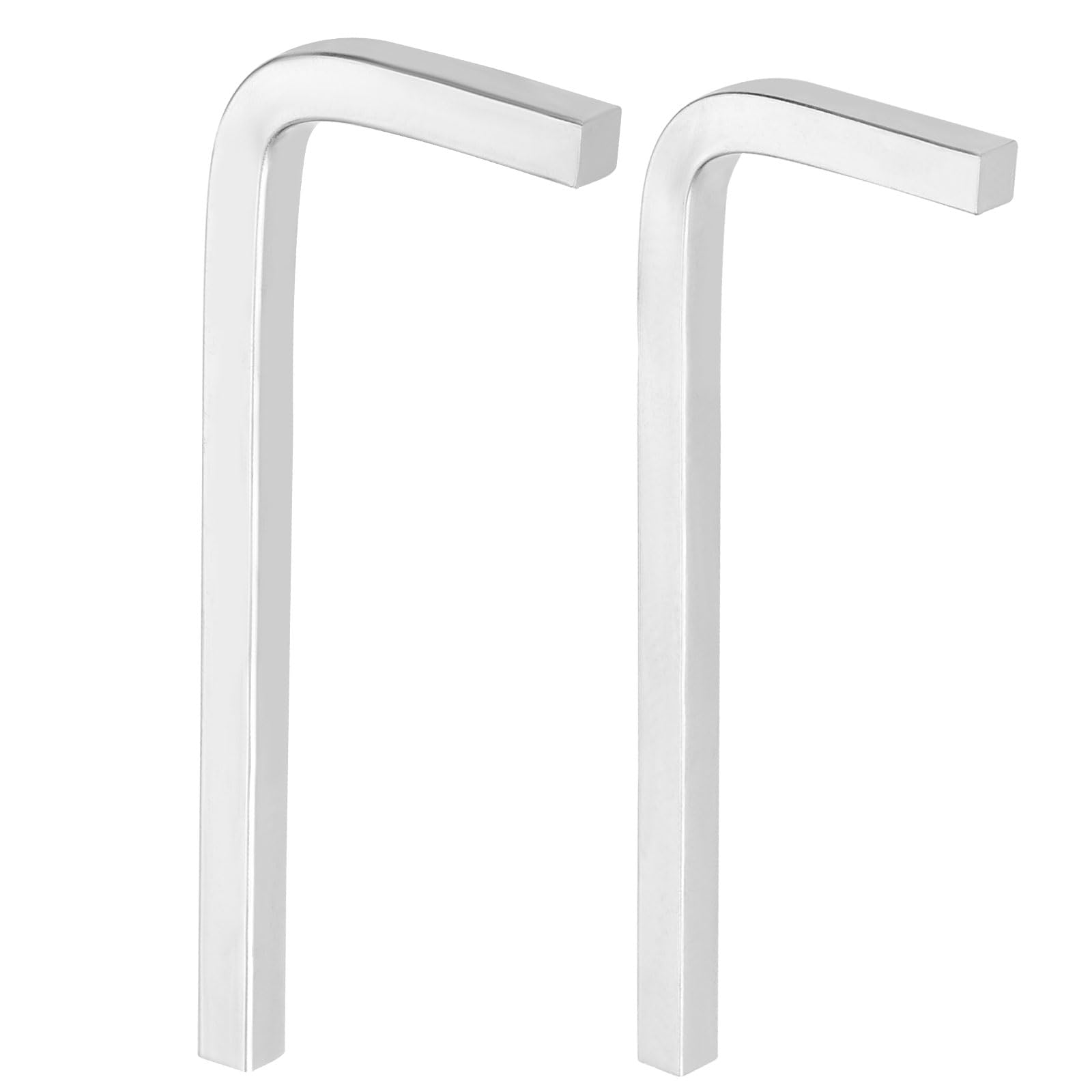sourcing map 2Pcs L-Shaped Square Head Wrench 5/6mm Carbon Steel L-Key 4 Points Metric Bolt Wrenches Repairing Tool for Basic Home Repair DIY Project and General Applications