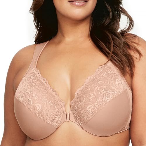 Image of Glamorise Full Figure Plus Size Wonderwire Front-Closure Bra Underwire #1245