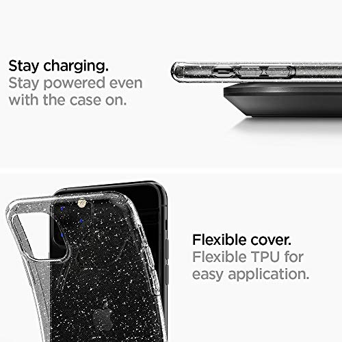 Image of Spigen Liquid Crystal Glitter Designed for iPhone 11 Pro Max Case (2019) - Crystal Quartz