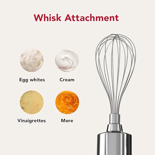 Miniatura 6 de KitchenAid Batidora de mano inalámbrica Go con accesorios la batería se vende por separado, KHBRV05, porcelana blanca