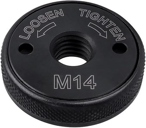 Miniatura 9 de Mesee Tuerca de sujeción para amoladora angular de rosca M14, reemplazo de tuerca de liberación rápida, brida de retención de bloqueo rápido, cierre