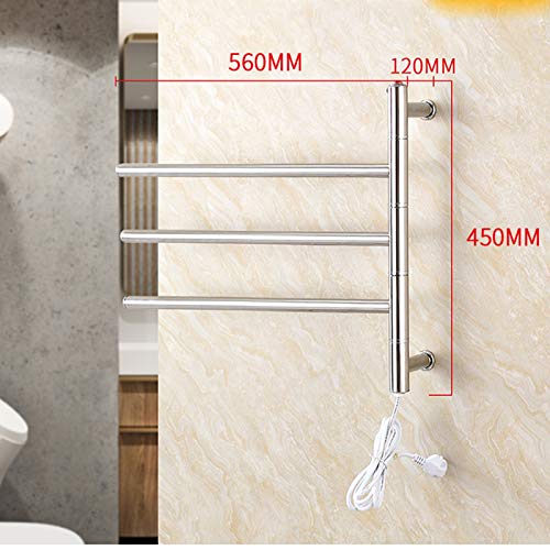 Sèche-serviettes pivotant pour optimiser l'espace d'une petite salle de bain - 7
