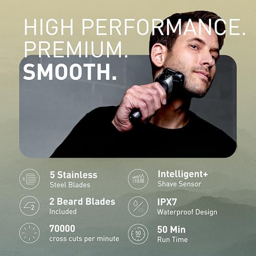 Image of Panasonic ARC5 PRO Electric Razor for Men, Wet /Dry 5-Blade Foil Shaver for Thick Beard & Stubble, 20D Flexible Head, Enhanced Beard Sensor, Pop-Up Trimmer - ES-L550WS