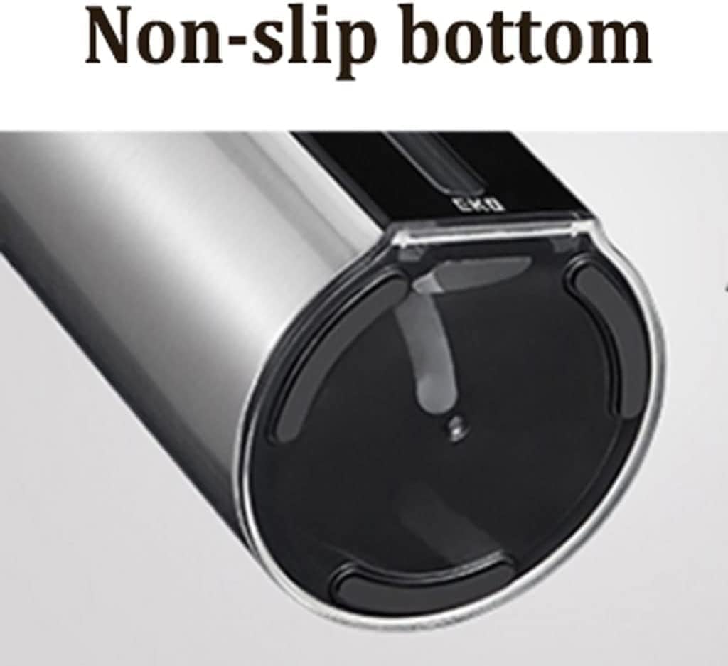 Dispenser di sapone – Pompa a sensore manuale e automatica, in acciaio inox, doppia modalità di erogazione per lozione o sapone