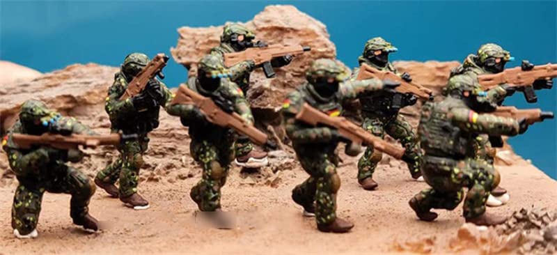 Équipe d'assaut spéciale allemande FloZ KSK figurines 1/72 pré-peintes