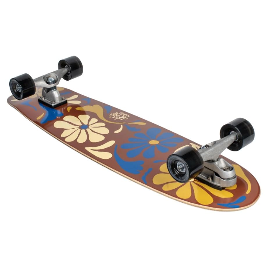 CARVER Surfskate Longswirl C7 38" - Tavola da Longboard in acero 7 pieghe, design blu, ideale per carving, crociere e surf urbano, ideale per piloti di tutti i livelli