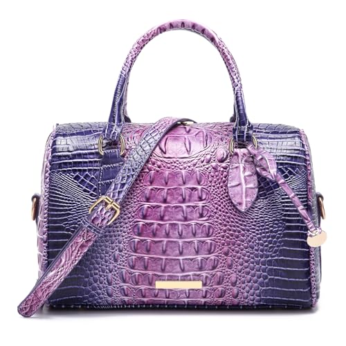 Image of Makcr Joacbv Top-Handle Crocodile Purses For Women Crossbody Leather Bags Trendy Large Capacity Tote with Shoulder Strap