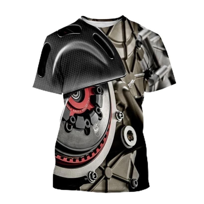 T-Shirt Surdimensionné Homme CHANYI : Haut Punk 3D Ample Contre l'Inconfort