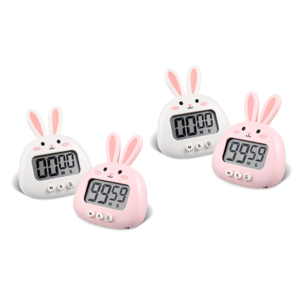 Ciieeo 4 Piezas Temporizador Reloj De Entrenamiento del Sueño Cronómetro De Huevo Despertador De Dormitorio Cuentaminutos Cronómetro del Juego Relojes De Abs