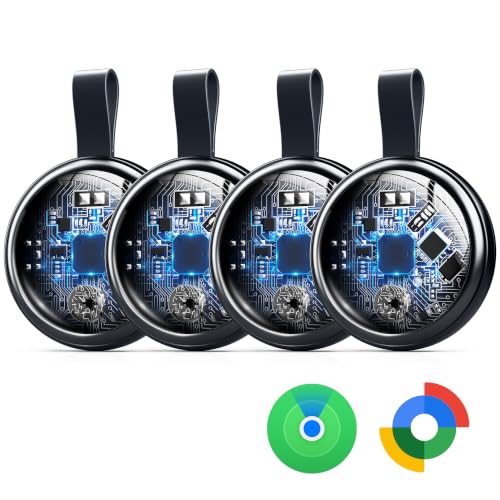 Air Tracker Tags 4 Pack for iOS and Android Bluetooth Smart Compatible with Apple Find My - image 1