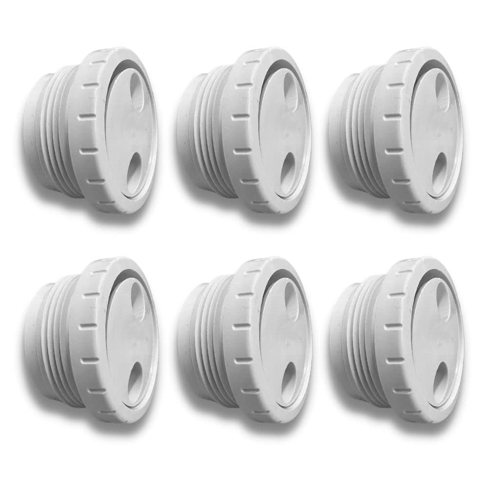 Discount Pool Mart DPM - Chorro de entrada de masaje de terapia giratoria profesional resistente para spa | Fabricado en Estados Unidos | Ajuste giratorio de entrada de rosca MIP de 1 1/2 pulgadas