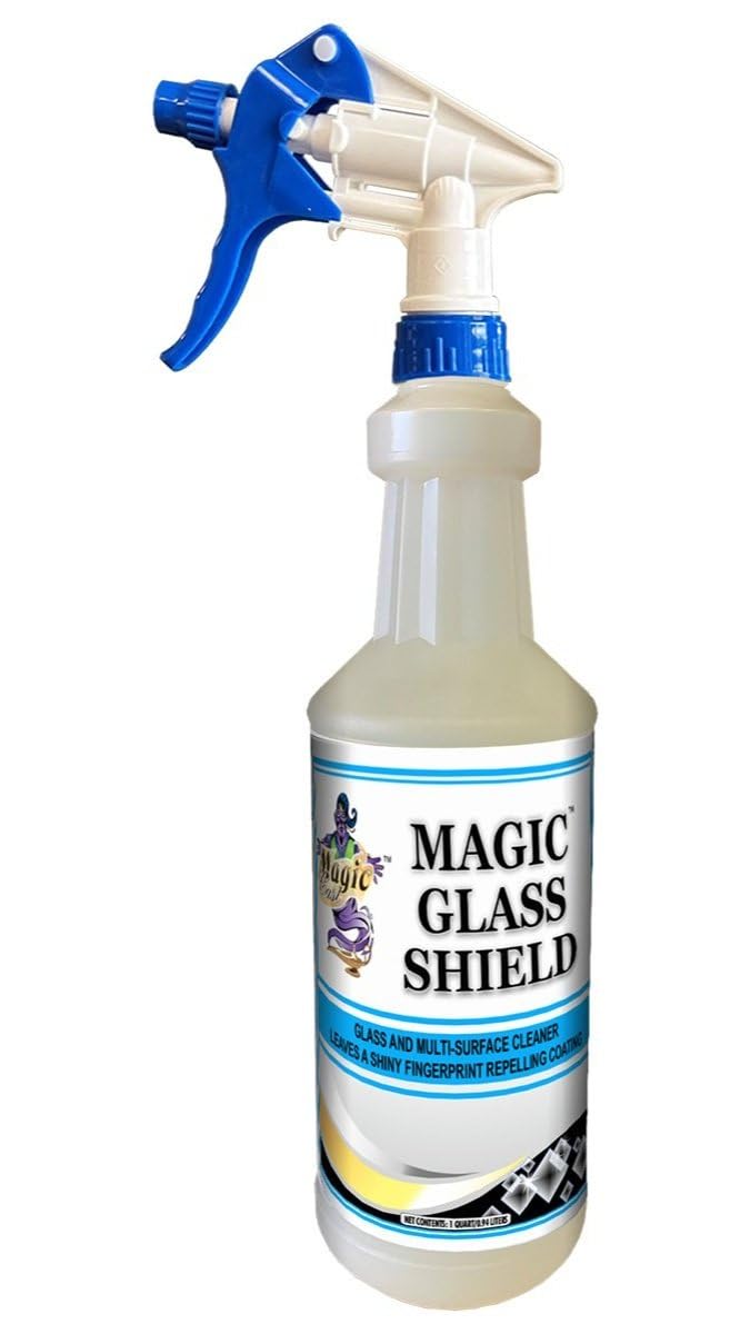 Magic Cast Magic Glass Shield Bottle Cleans and Repels Fingerprints, Dirt, and Grease