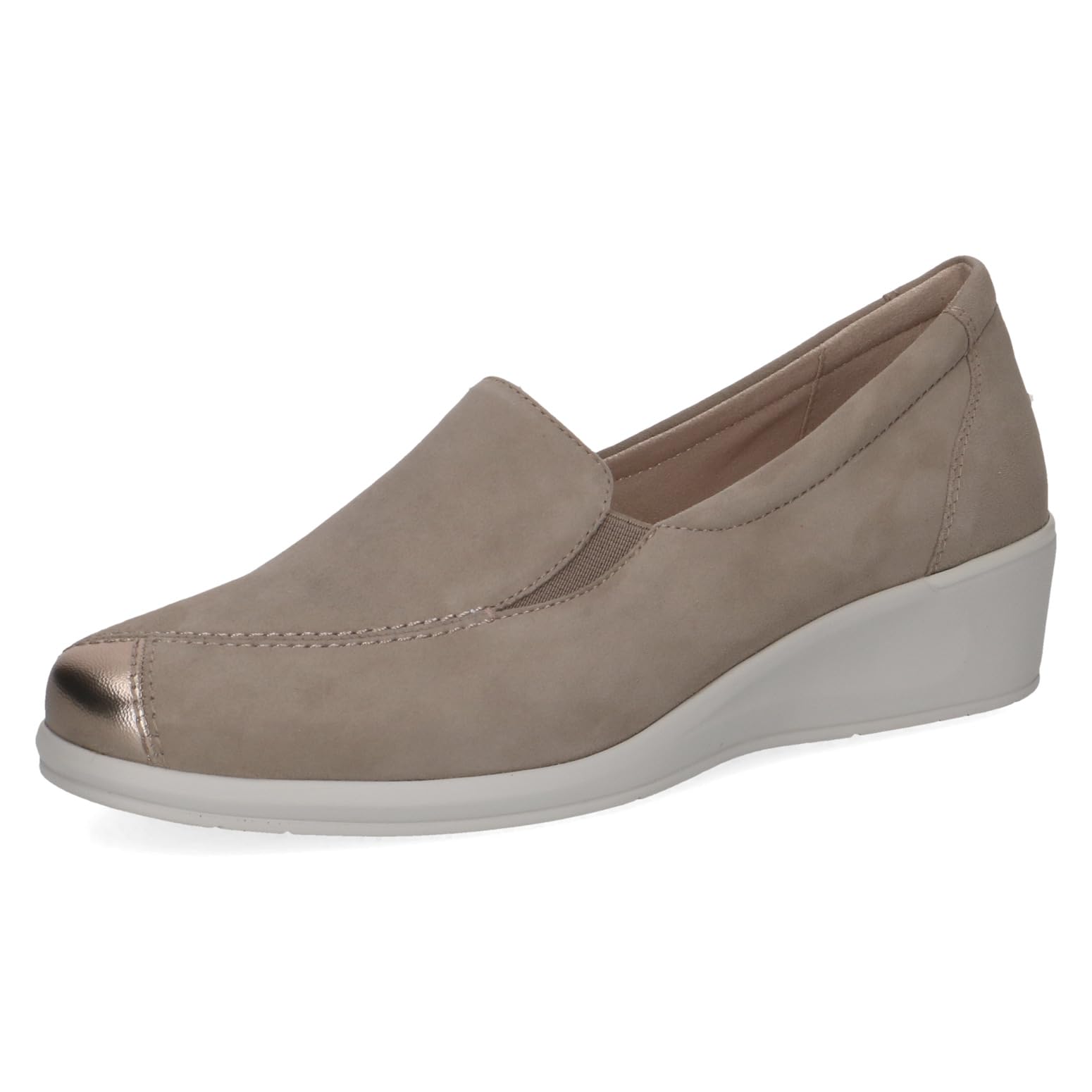 CAPRICE Women’s Leather Slip-ons, Brown (MUD Comb), 6.5 UK