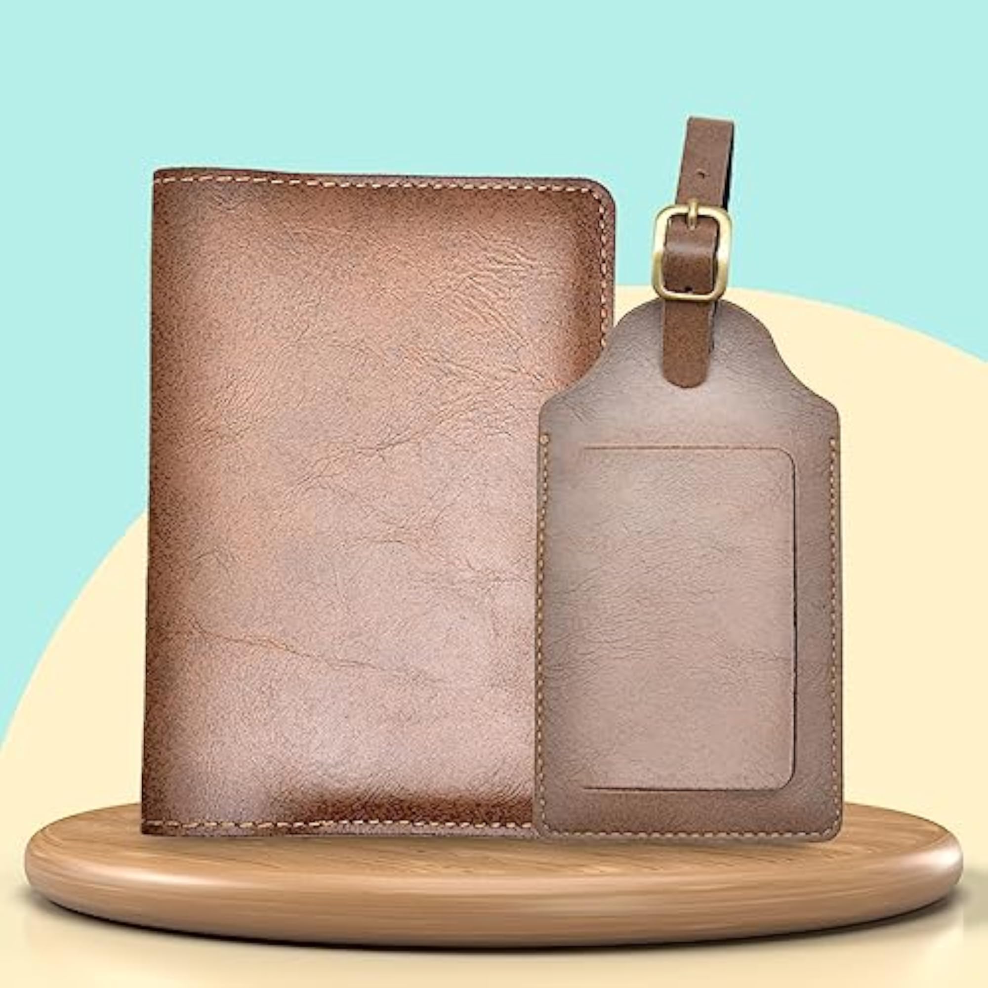Men's Travel Passport Holder Combo, Slim Design