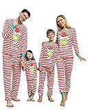 Kouric Pijamas Navidad Familia Conjunto, Pijamas Familia de Patrón Extraño Verde Navideño de Manga Larga, Pijamas Navideños Familiares Adecuados para Padres / Niños 2 Piezas