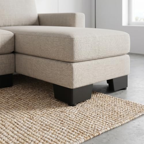 Patas para sofás y muebles de repuesto ajustables con tornillos de montaje 6