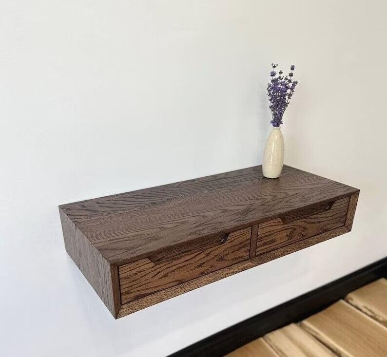 Mesa escritorio consola de madera premium con cajones organizador pasillo