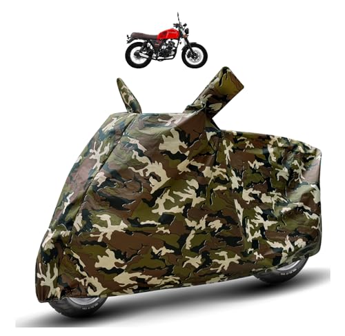 Image of Auto Hub Waterproof Scooty Cover Compatible with Keeway SR 125 Dustproof, UV Protection Two Wheeler Scooty SR 125 Cover - Army Print