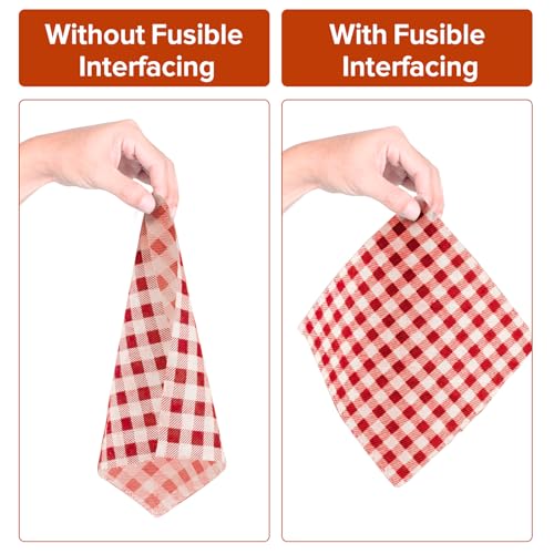 image for ZOMONETI Heavy Weight 17in x 30yd White Iron On Non-Woven Fusible Inte