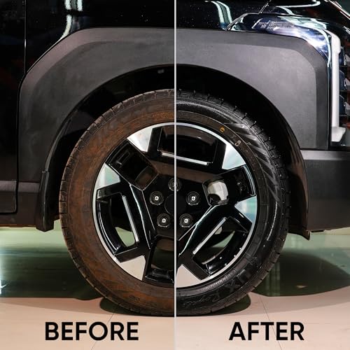Image of Jopasu Dashboard & Tyre Polish | 120ml | Multi Purpose - All in one | Dark Shine for Dashboard, Tyres, Vinyl, Plastic | Ultra-Wet High Gloss Finish | Restores Interiors, Trims & Faded Tyres