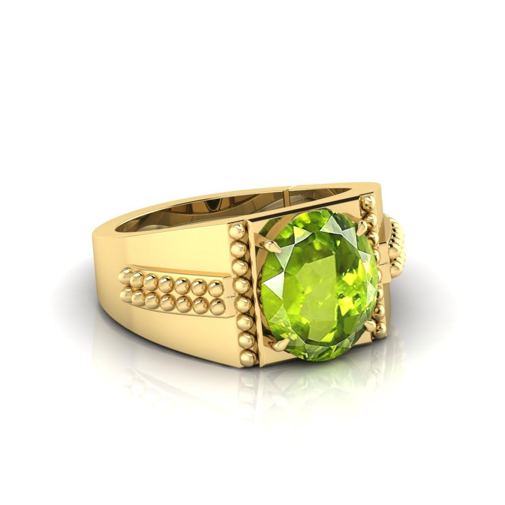Certified A1 Green Peridot Gemstone Adjustable Ring/Anguthi for Men and Women AA++ (11.25 Ratti) (B0CMPBVG6B) Amazon Price History, Amazon Price Tracker