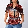 Dragon Eye Stylish Women's Short Sleeve Polos Casual Tops Quick-Drying Golf Shirts #1