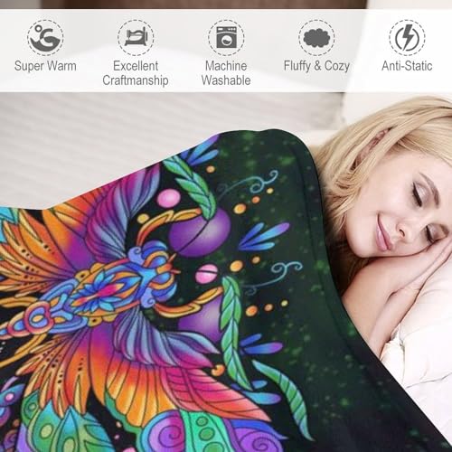 Couverture polaire dragonfly chaude et moelleuse lavable en machine