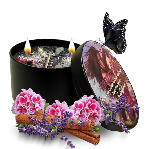 Protection Spell Candle | Coconut Wax Candle | Negativity, Psychic Attacks & Evil Intentions | Wiccan Pagan Hoodoo Conjure (14 oz)