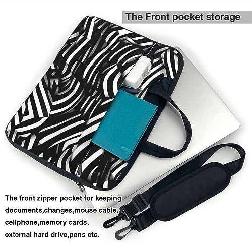 Bolso bandolera para laptop 15.6 pulgadas negro miniatura 6