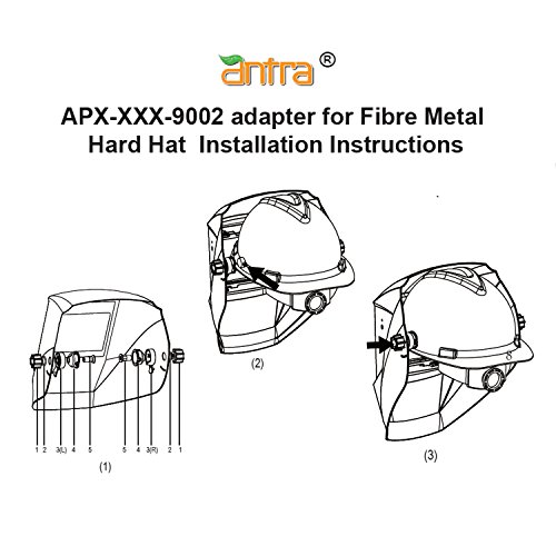 Antra Apx-Xxx-9002 Hard Hat Adapter Kits For Connecting Antra Welding Helmets And Fibre Metal Hard Hat #TOP4