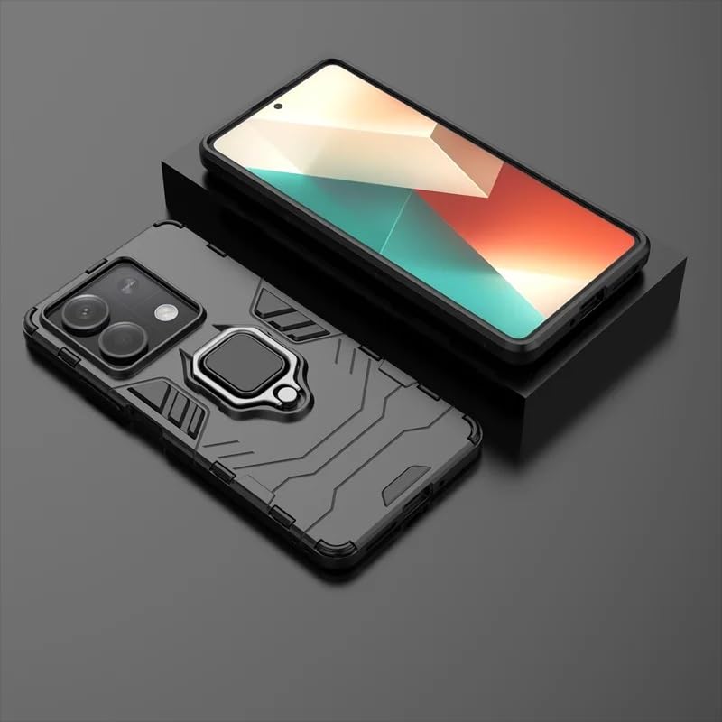 Image of SPAZY CASE Redmi Note 13 Pro Back Cover | Dual Layer Armor Defender Full Body Protective + PC Hybrid Kickstand Back Case for Redmi Note 13 Pro
