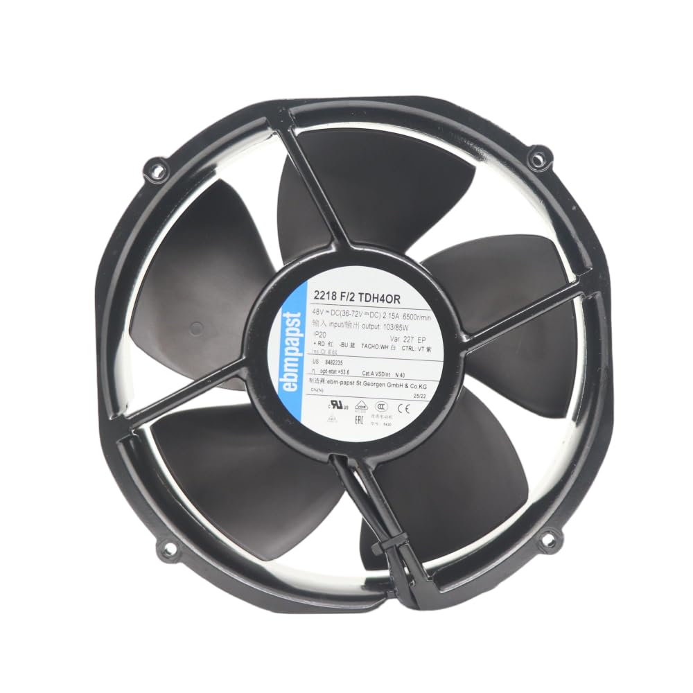 Amazon.co.jp: 2218F/2TDH4OR-227 Ebm Papst ファン 48VDC 2.15A 103W