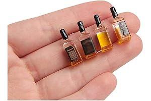 4Pcs Whiskey Miniature Bottle 1/6 Scale Action Figure Accessories Effects For 12 Action Figurine