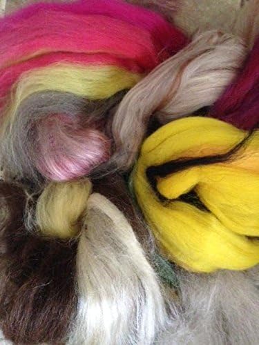 Sudopo Assorted Ends/Waste from Wool Tops/Roving 3.5OZ (100g)