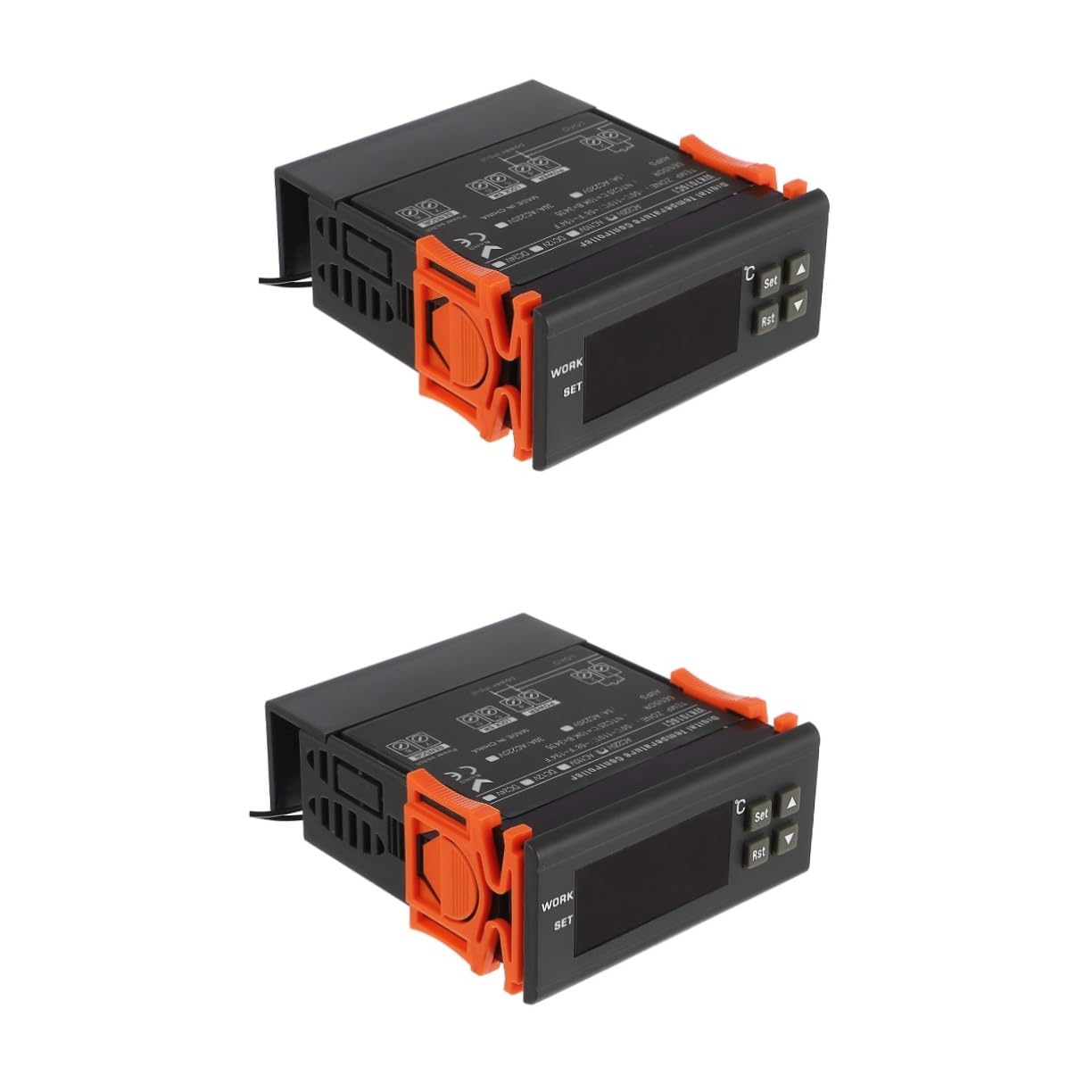 SOLUSTRE 2 Pezzi Regolatore Termostato Per Rettili Regolatore Di Temperatura Digitale Per Elettronica Display A Led Relè Termostato Per Incubatrice