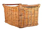 feuerholzkorb obi Material: Rattan, massiv verarbeitet mit stabilen Henkeln