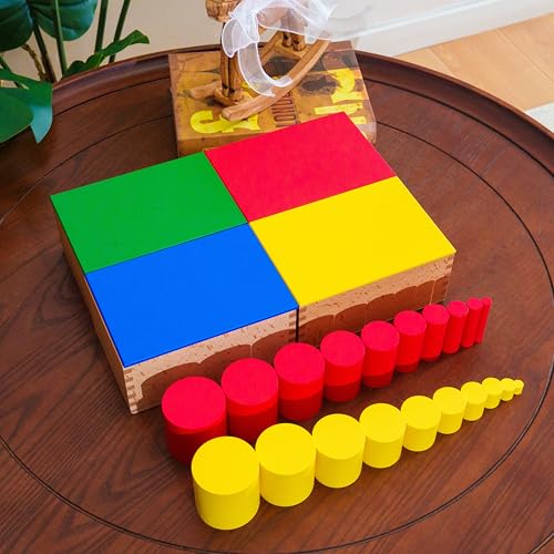 Montessori Knobless Cylinders Beechwood Sensorial Learning Toys