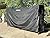 Woodhaven 8 Foot Waterproof Full Cover - Covers 1/2 Cord Woodhaven Outdoor Firewood Rack - Reinforced With Front Open Straps - Keeps Logs Dry (Black)