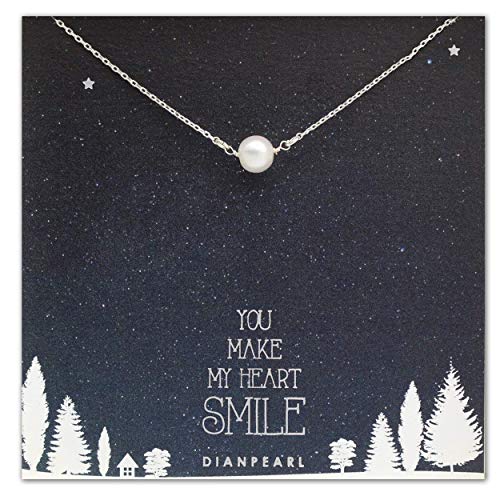 single pearl necklace, Pearl drop necklace,freshwater pearl necklace, best friends necklace,will you be my bridesmaid, jewelry with message card, June birthstone necklace,bridesmaid pearl