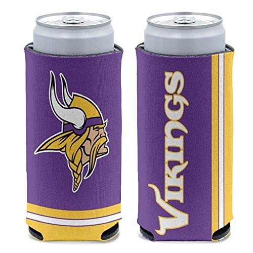 NFL Minnesota Vikings Slim Can Cooler, Team Colors, One Size