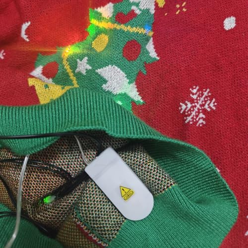 Kids Boys Girls Christmas Sweater LED Light Up Ugly Sweaters for 5-14 Years2