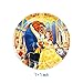 DoMiDoLa 40pcs Beauty and the Beast Party Supplies include 20 plates, 20 napkins for the Beauty and the Beast birthday party decoration