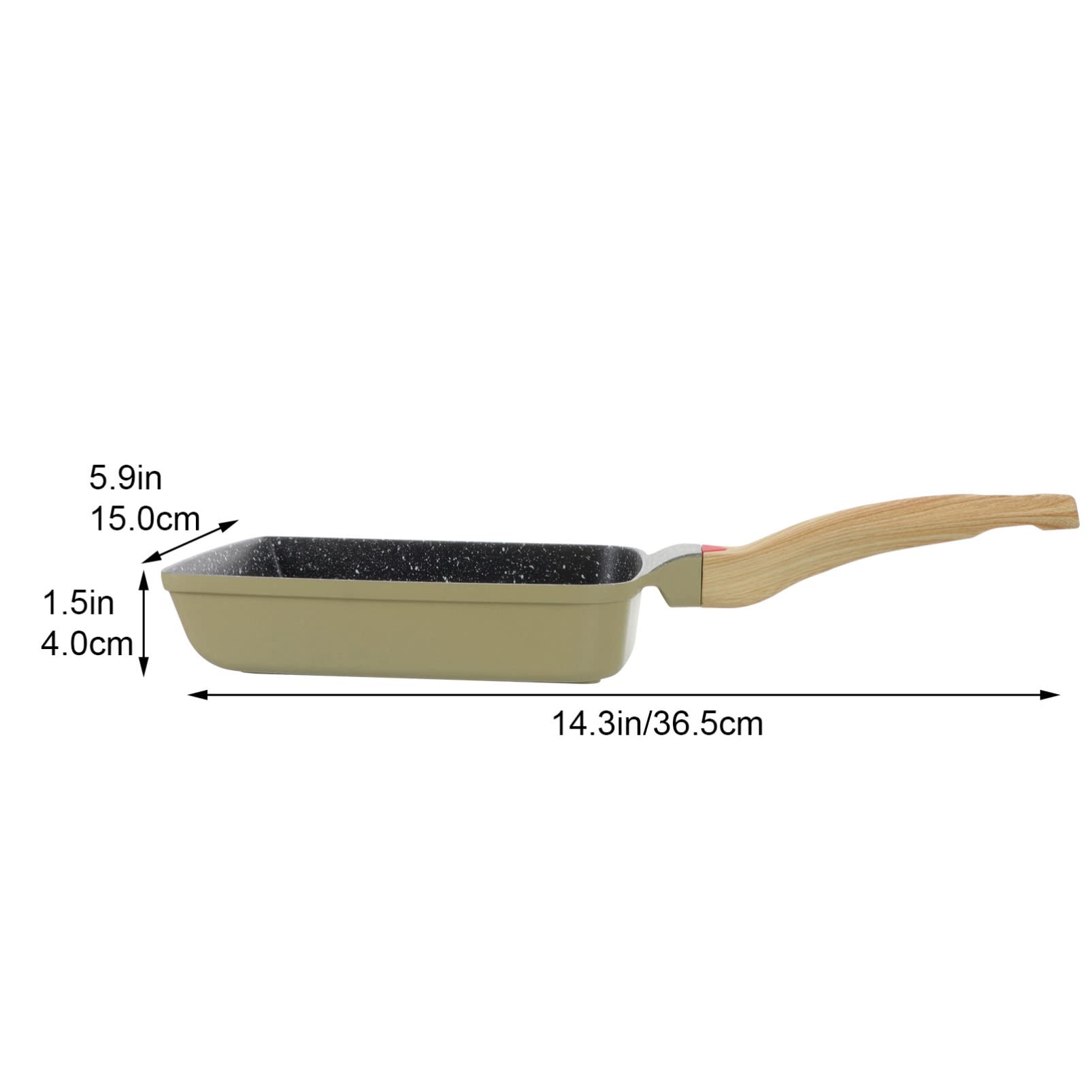 Tamako-sanページ Amazon.com: BIUDECO Square Bottom Nonstick Frying Pan