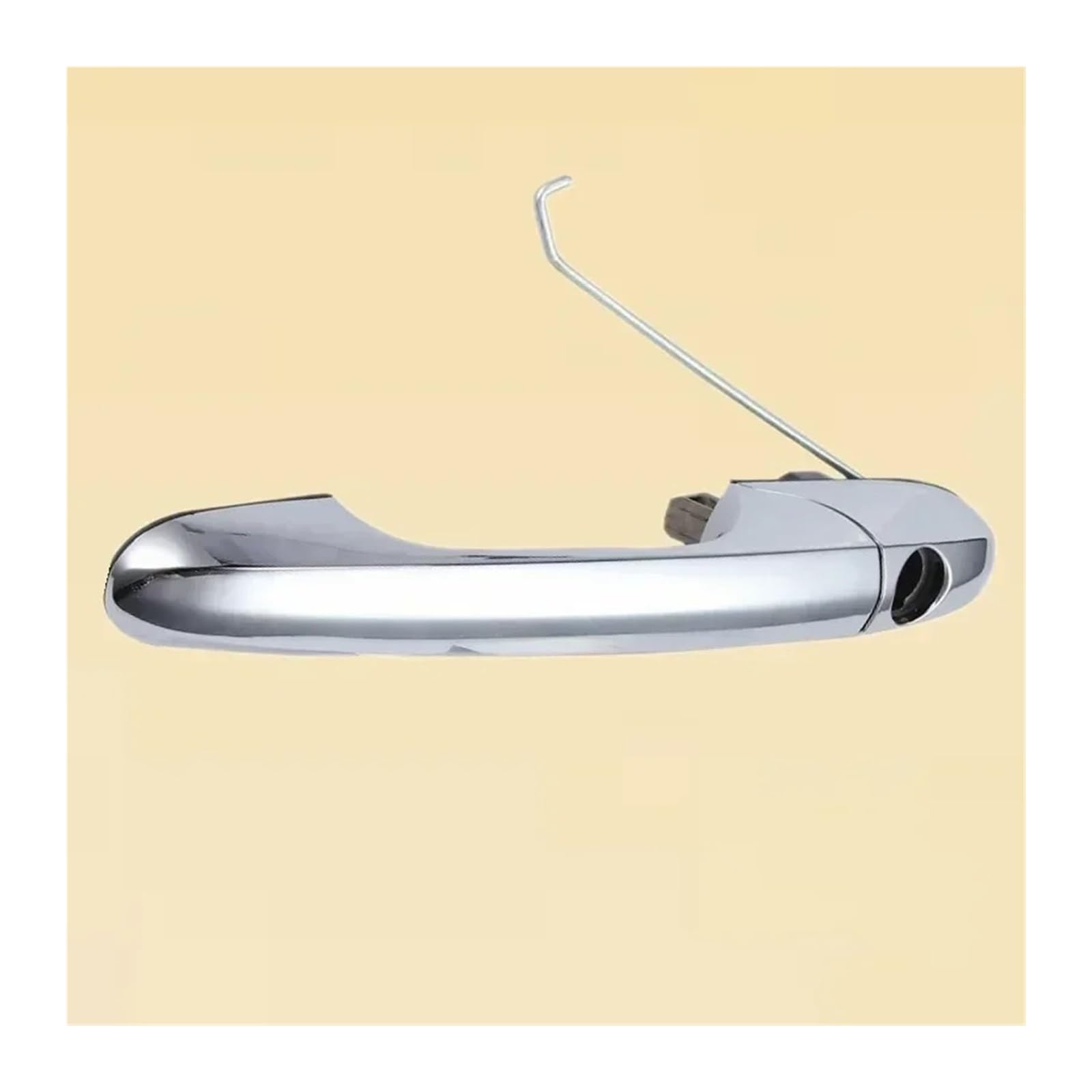 SAUANMNKTP Exterior Door Handle for Car for Fiat 500 2007-2020 735592026 735592012 Passenger Side and Driver Exterior Door Handle Chrome(Driver Side)