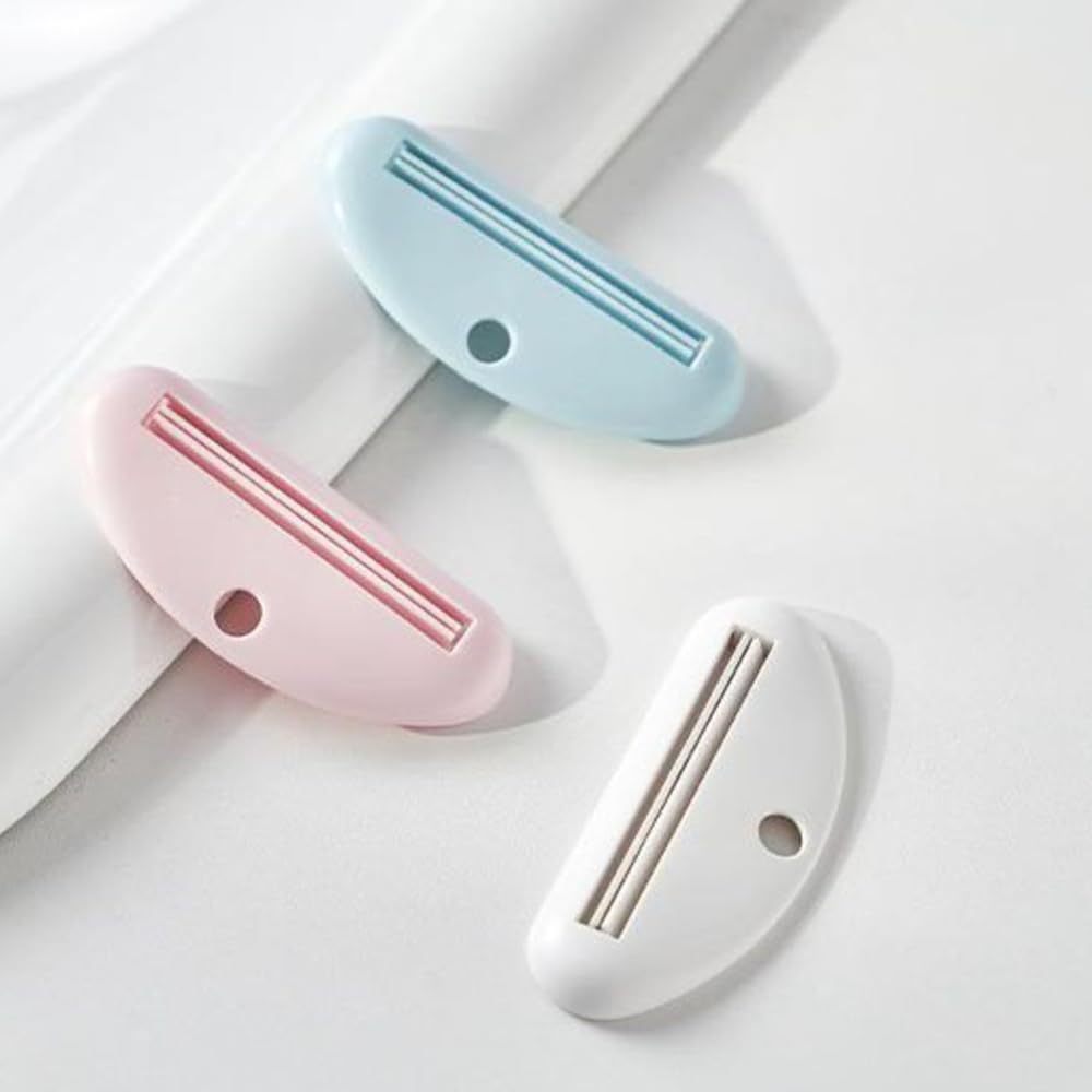4 piece toothpaste squeezer lazy squeezing toothpaste clip Facial Cleanser hand cream presser manual squeezing toothpaste clip — view 3